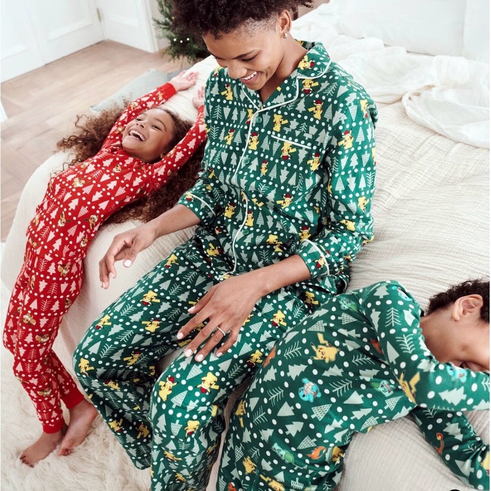 Hanna Andersson Pikachu Holiday Pajama Set